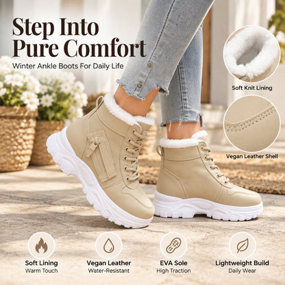 ✨ Cozy & Stylish ❄️ Women's Winter Warm Plush-Lined Ankle Boots – Non-slip, Soft & Easy to Match 🥾