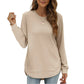 ✨ Trendy & Flattering 💕 Women’s Solid High Low Hem Long-Sleeve Tops – Soft Fabric, Unique Uneven Hem Design 👕 Short Facebook Headline