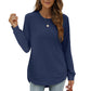 ✨ Trendy & Flattering 💕 Women’s Solid High Low Hem Long-Sleeve Tops – Soft Fabric, Unique Uneven Hem Design 👕 Short Facebook Headline