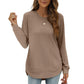 ✨ Trendy & Flattering 💕 Women’s Solid High Low Hem Long-Sleeve Tops – Soft Fabric, Unique Uneven Hem Design 👕 Short Facebook Headline