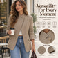 New Collection 🧥 Women's Chic Brown Small Plaid Jacket ✨ classic plaid design, warm & easy to match