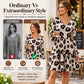 🏆 Bestseller – Extra Savings Now 🐆 Women's Leopard Print V-Neck Long Sleeve Dress ✨ flattering v-neck, trendy leopard print, soft fabric
