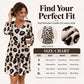 🏆 Bestseller – Extra Savings Now 🐆 Women's Leopard Print V-Neck Long Sleeve Dress ✨ flattering v-neck, trendy leopard print, soft fabric