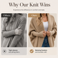 💎 Exclusive Deal 🧶 Women's Batwing Sleeve Chunky Knit Cardigan ✨ loose batwing sleeves, thick chunky knit, soft layering piece