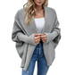 💎 Exclusive Deal 🧶 Women's Batwing Sleeve Chunky Knit Cardigan ✨ loose batwing sleeves, thick chunky knit, soft layering piece