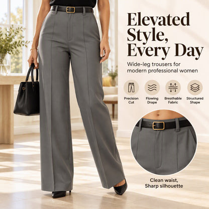 🏆 Bestseller – Extra Savings Now 👖 Women's High-Waisted Wide-Leg Dress Pants ✨ high waist design, flowy wide leg, elegant for daily & office