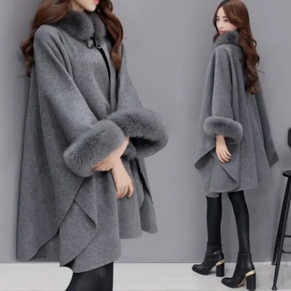 (💗Special offer - 49% off)Premium fur collar coat for women, autumn and winter🔥Warm and stylish